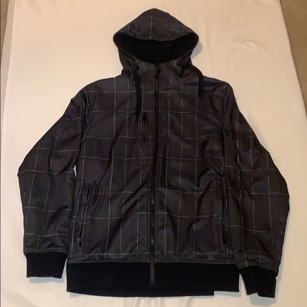 Empyre Bonded Fleece Jacket Size Medium Black